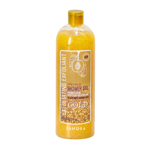 FAMORA Gold Exfoliating Shower Gel (980ml)