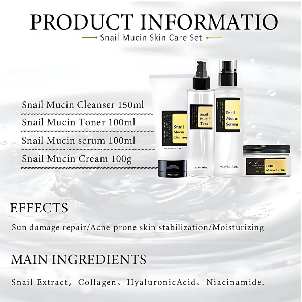 FAMORA Snail Mucin 96% Power Repairing Essence Serum (100ml)